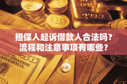 济南担保人起诉借款人合法吗？流程和注意事项有哪些？