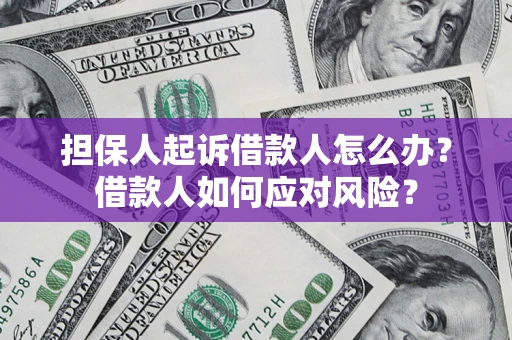 济南担保人起诉借款人怎么办？借款人如何应对风险？