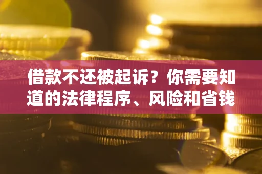 济南借款不还被起诉？你需要知道的法律程序、风险和省钱技巧